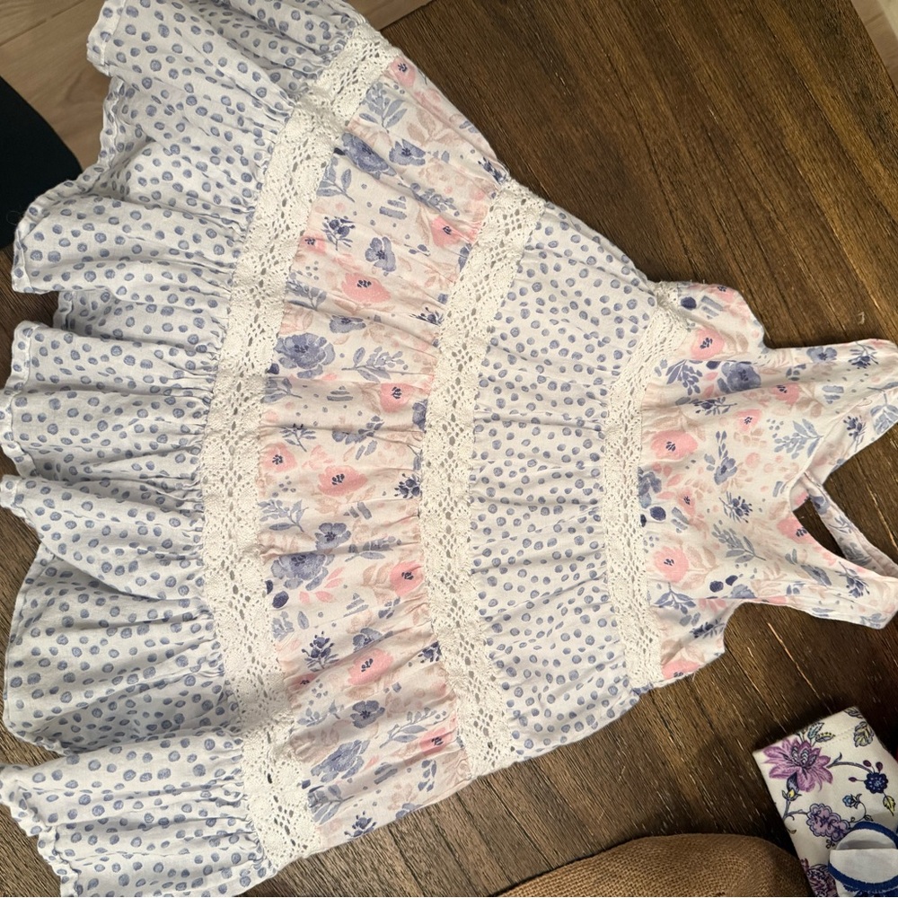 Tommy Bahama Floral and Polka Dot Kids Dress